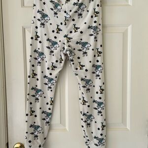 American Eagle Snoopy Winter Plush PJ Pants Lg Short